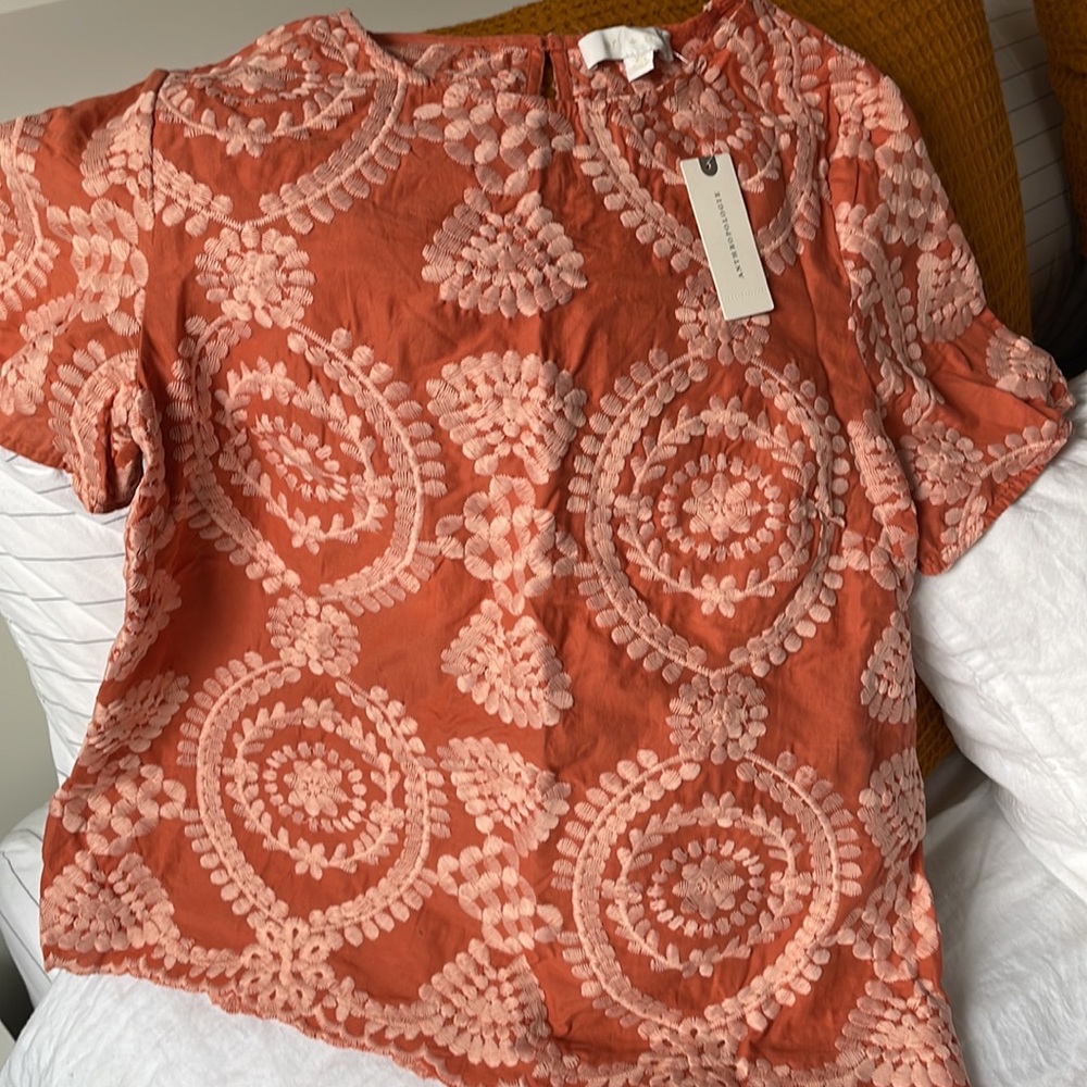 Anthropologie embroidered top